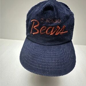Vintage Chicago Bears Sports Specialties 90s Corduroy Adjustable Hat